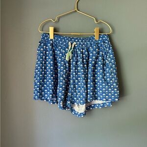 Mini Boden blue floral‎ flowy shorts